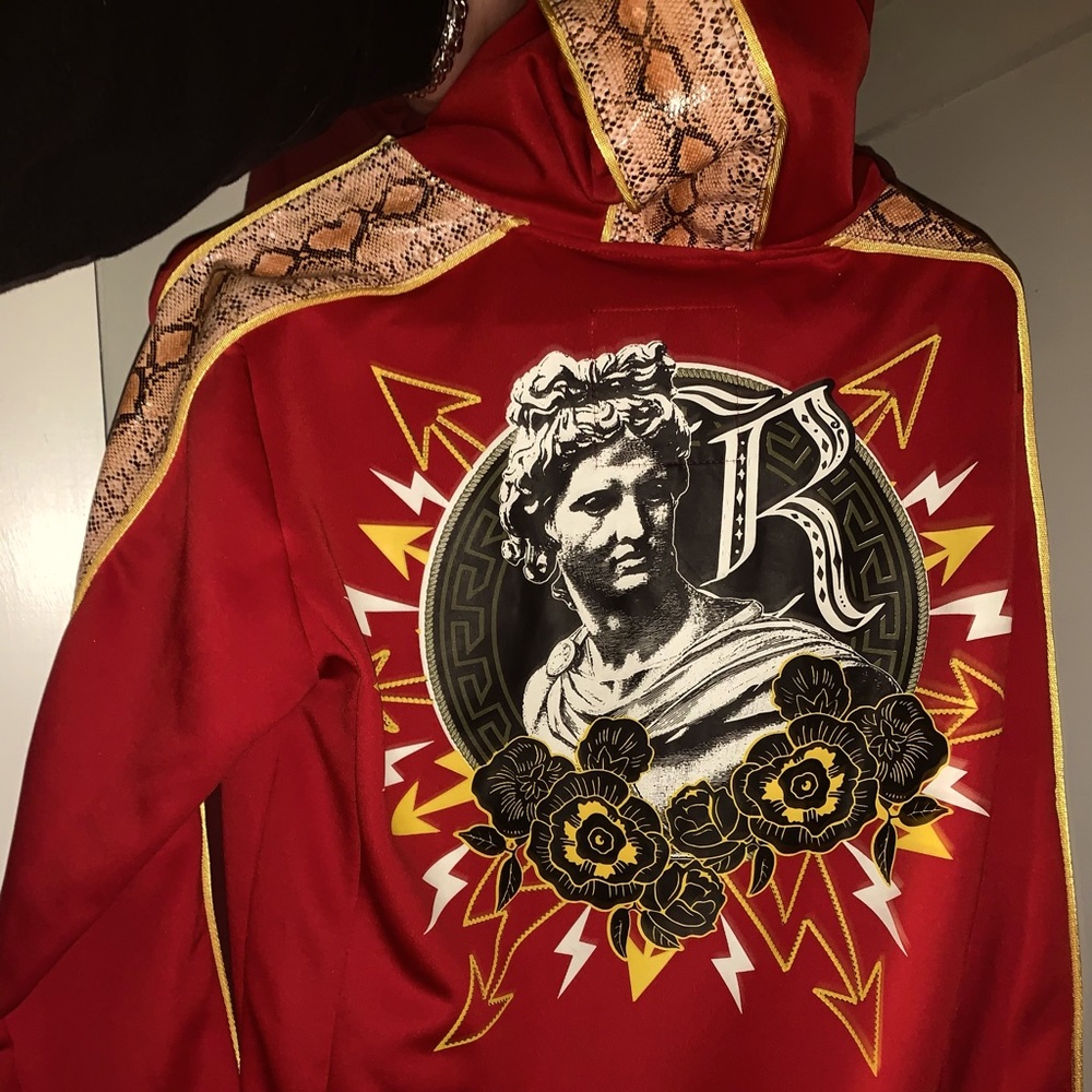 Reason Brand Snake Skin Zip up jacket